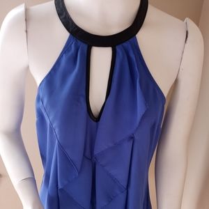 NEW 2B bebe Small Blue Ruffled Top